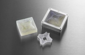 3D printed injection molding prototype used for design validation and testing