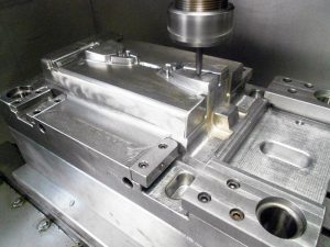 Precision CNC machining of aluminum injection molds for plastic injection molding