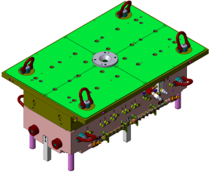 Injection mold design process using CAD software