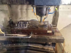 Precision mold components CNC machining workshop in China