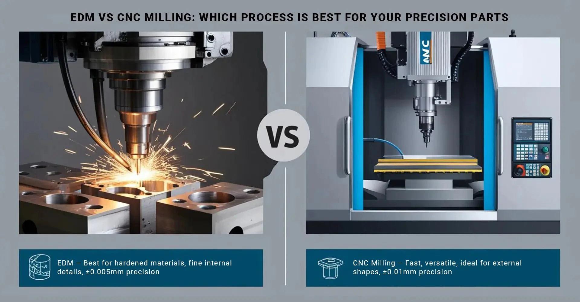 Comparison between CNC machining and EDM machining for injection mold components