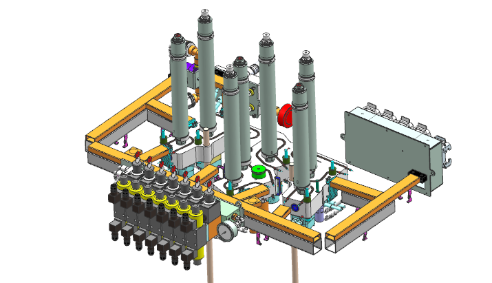 Hot runner manifold and nozzle in injection mold