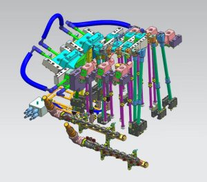 Injection mold lifter for releasing internal undercuts