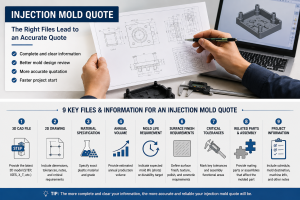 9 key files and project details needed for an injection mold quote