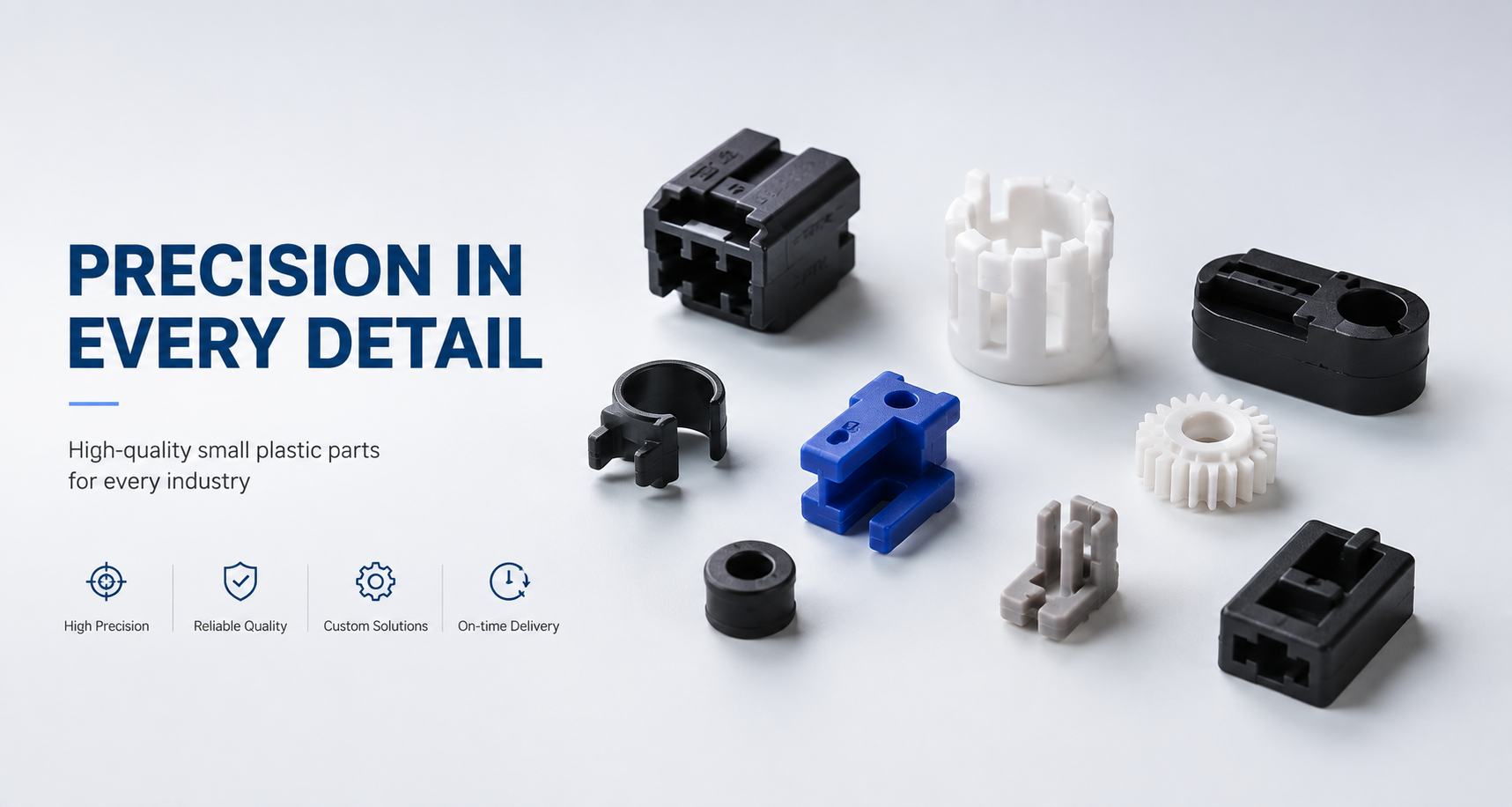 Small plastic parts manufacturer producing precision injection molded components
