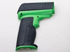 TPE overmolding process combining soft elastomer and rigid plastic substrate