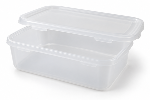 Food grade polypropylene injection molded food container with lid