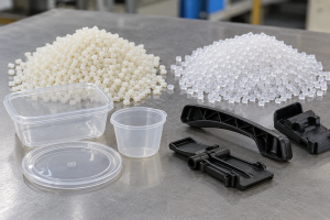Homopolymer vs copolymer resin pellets and injection molded plastic parts