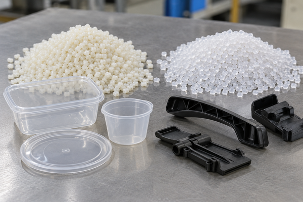 Homopolymer vs copolymer resin pellets and injection molded plastic parts