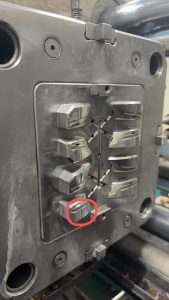 injection mold release problem with plastic part sticking to core