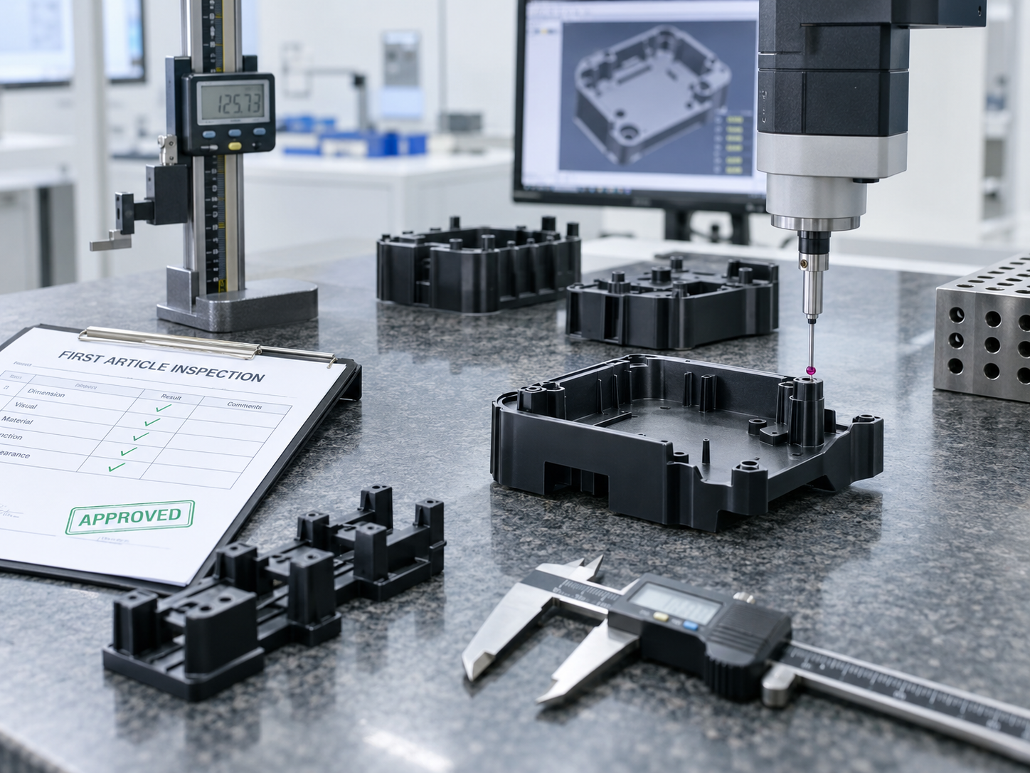 Injection Molding First Article Inspection for plastic parts