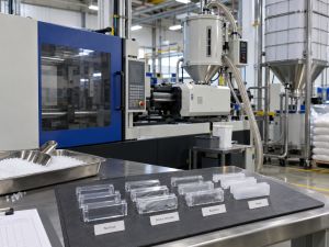 Injection molding material drying with moisture-related plastic defects