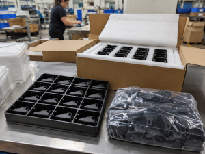 Injection molding packaging standard for protecting molded plastic parts