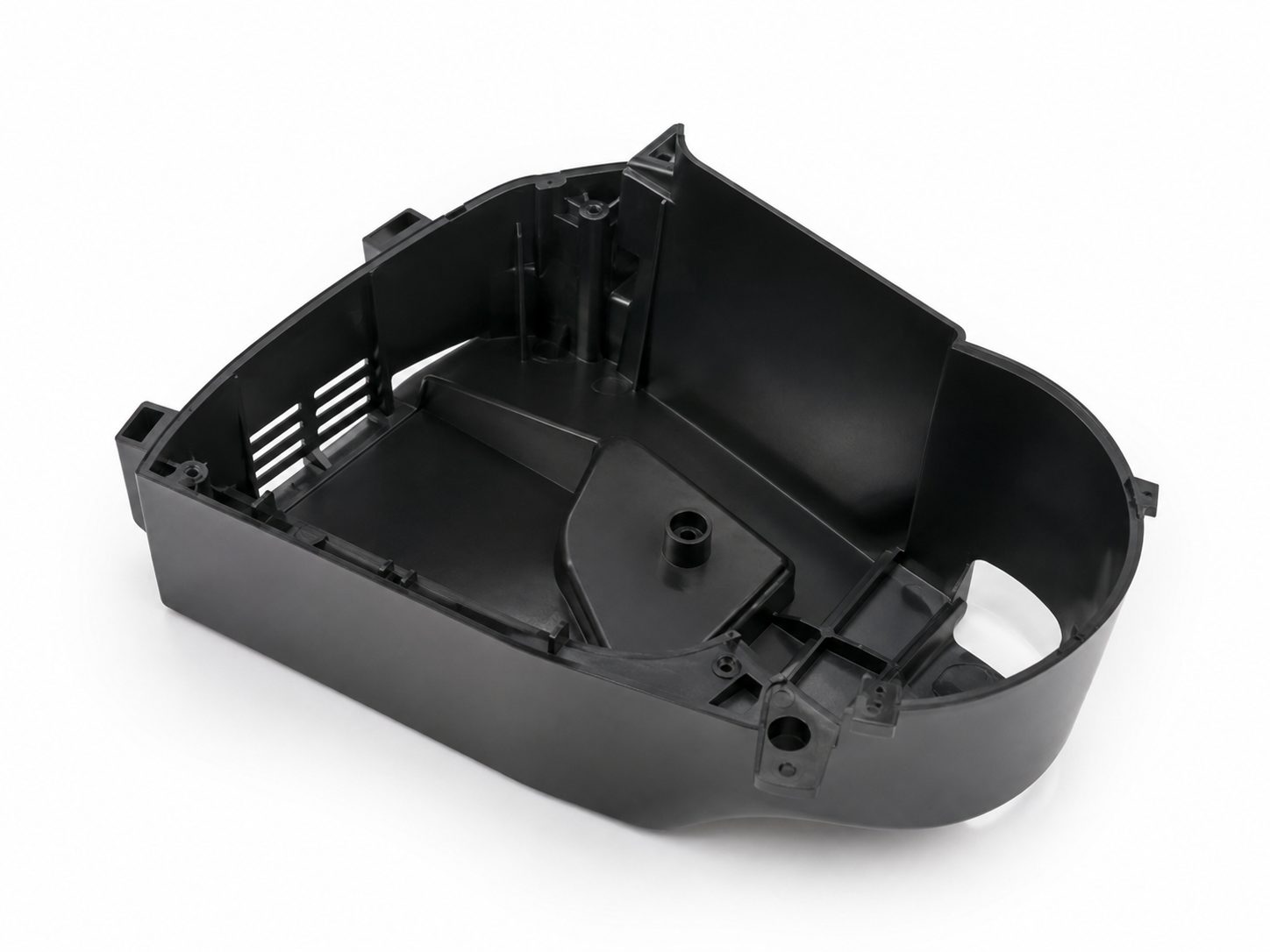 Injection molding sample approval for a black appliance plastic housing