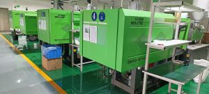 Injection molding supplier capacity shown by available injection molding machines