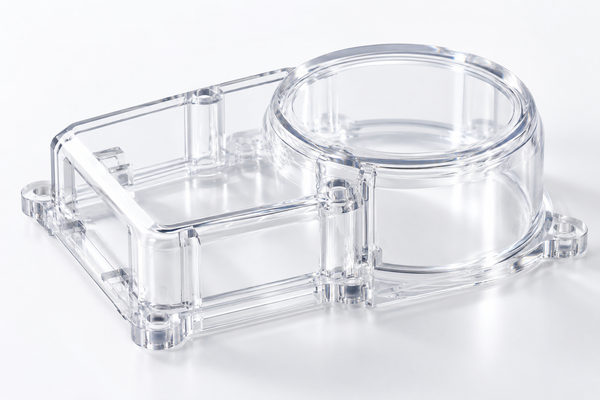 light transmission in injection molded plastic parts
