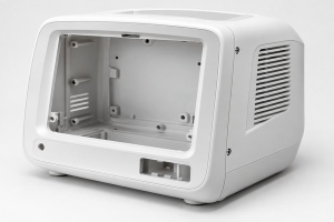 Medical Device Prototyping white plastic housing for medical equipment