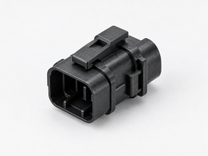 PA6 injection molding connector made from glass-filled nylon