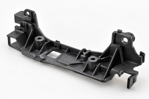 Rapid injection molding automotive plastic part with ribs and mounting features