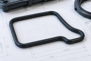 Sealing plastic parts gasket for flatness and leak performance