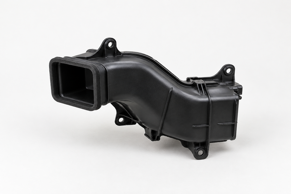 Automotive HVAC plastic parts including injection molded air ducts and HVAC housings
