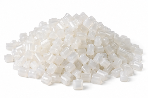 Flame retardant plastic resin pellets for injection molding